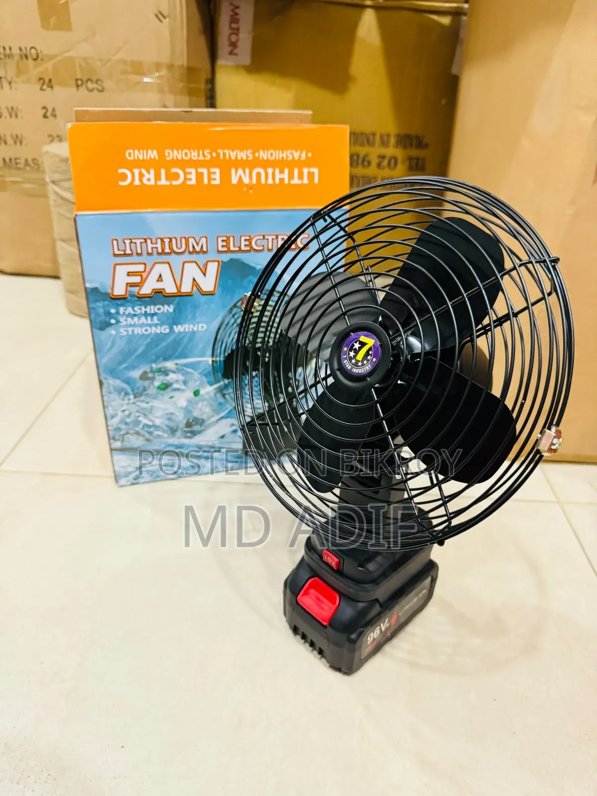 The Ultimate Solution for Comfort in the Heat! Rechargeable Lithium Battery Fan