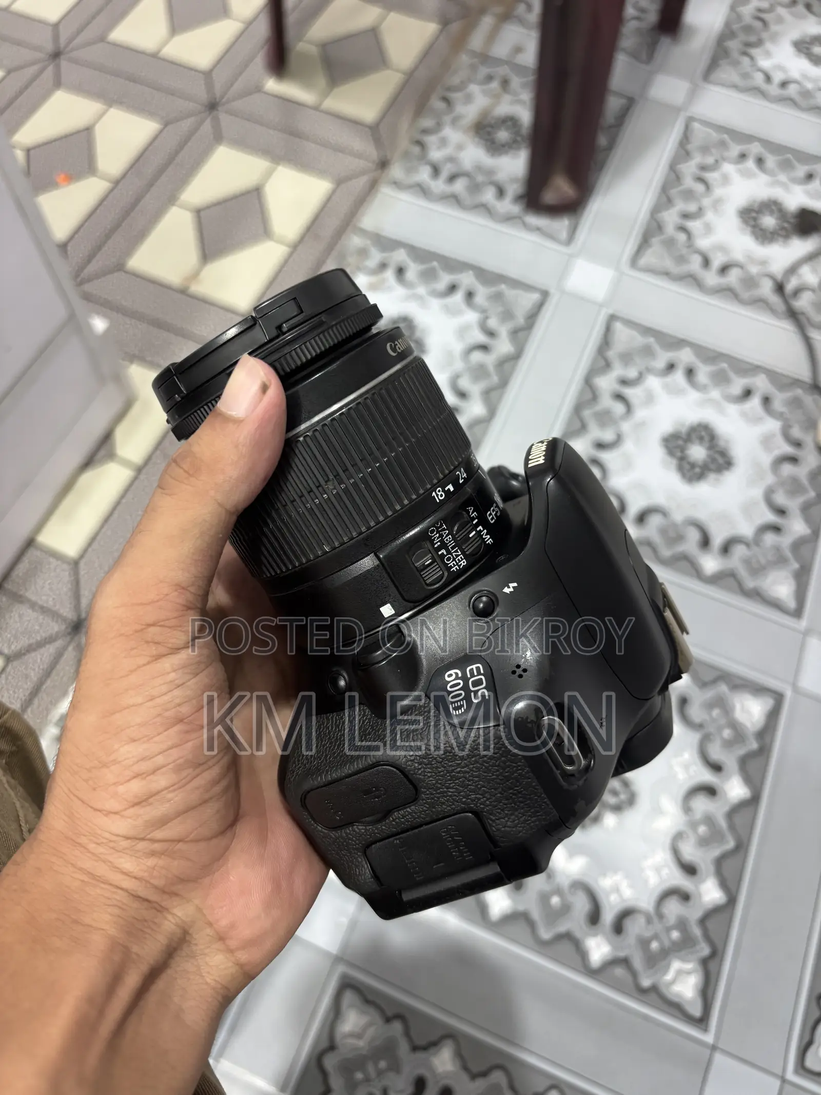 Canon 600d With 18-55mm Lens