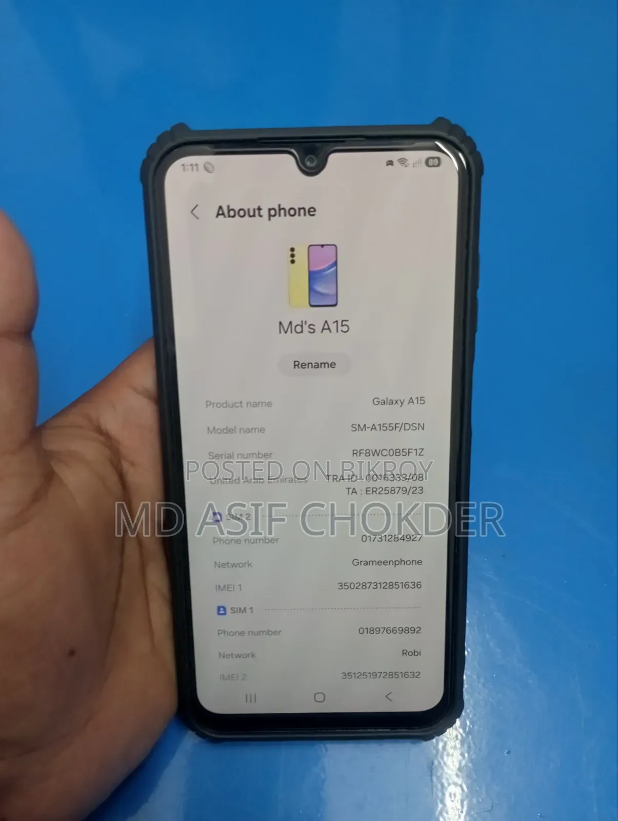 Samsung Galaxy A15 128 GB Yellow