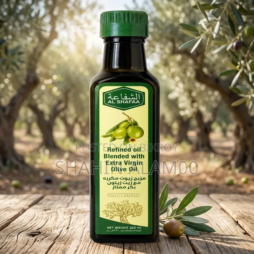 AL SHAFAA Refined Oil Blended With Extra Virgin Olive Oil (250ml)