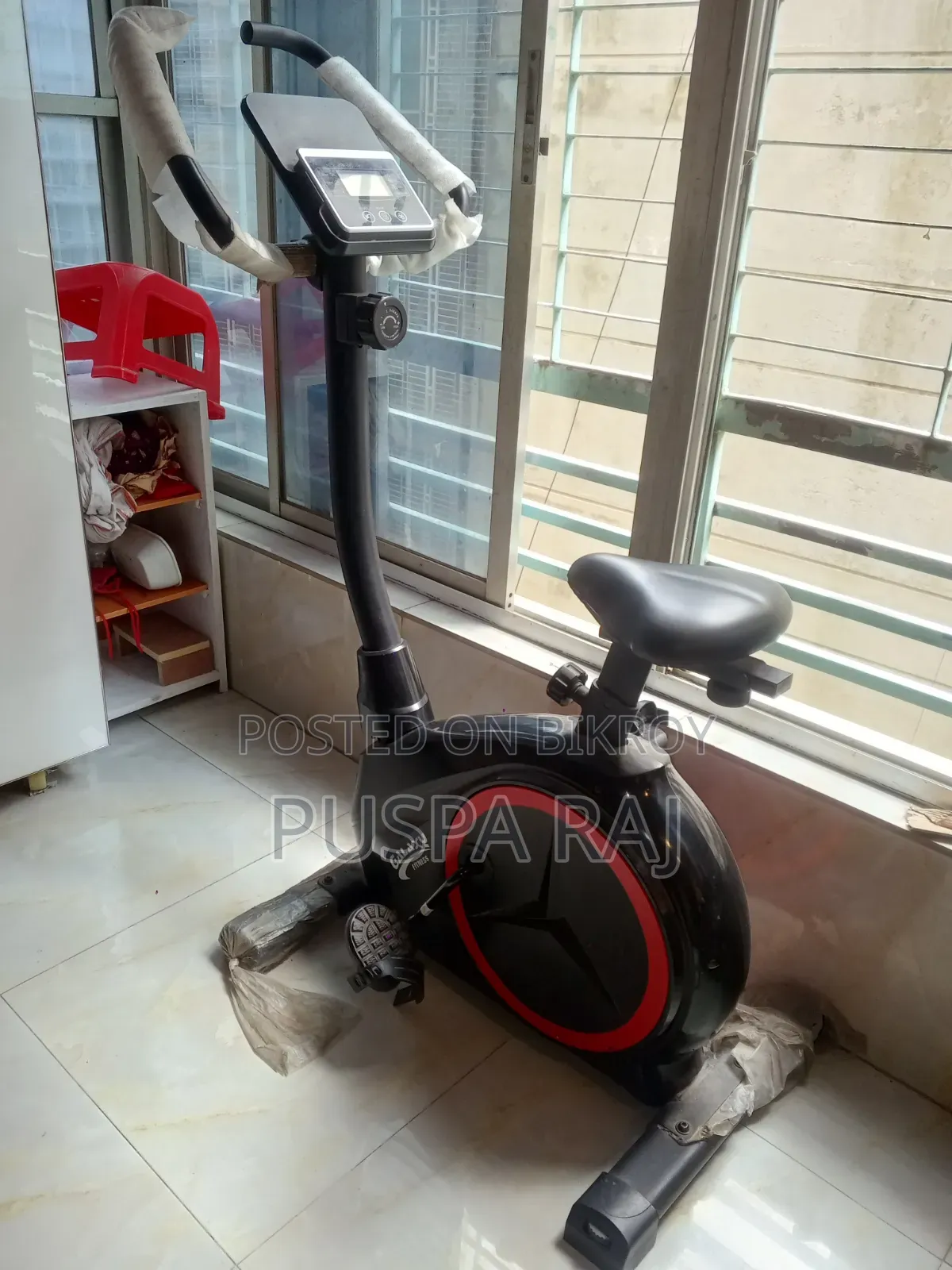 Galaxy Fitness Upright Exercise Bike (Used, Excellent Condition)