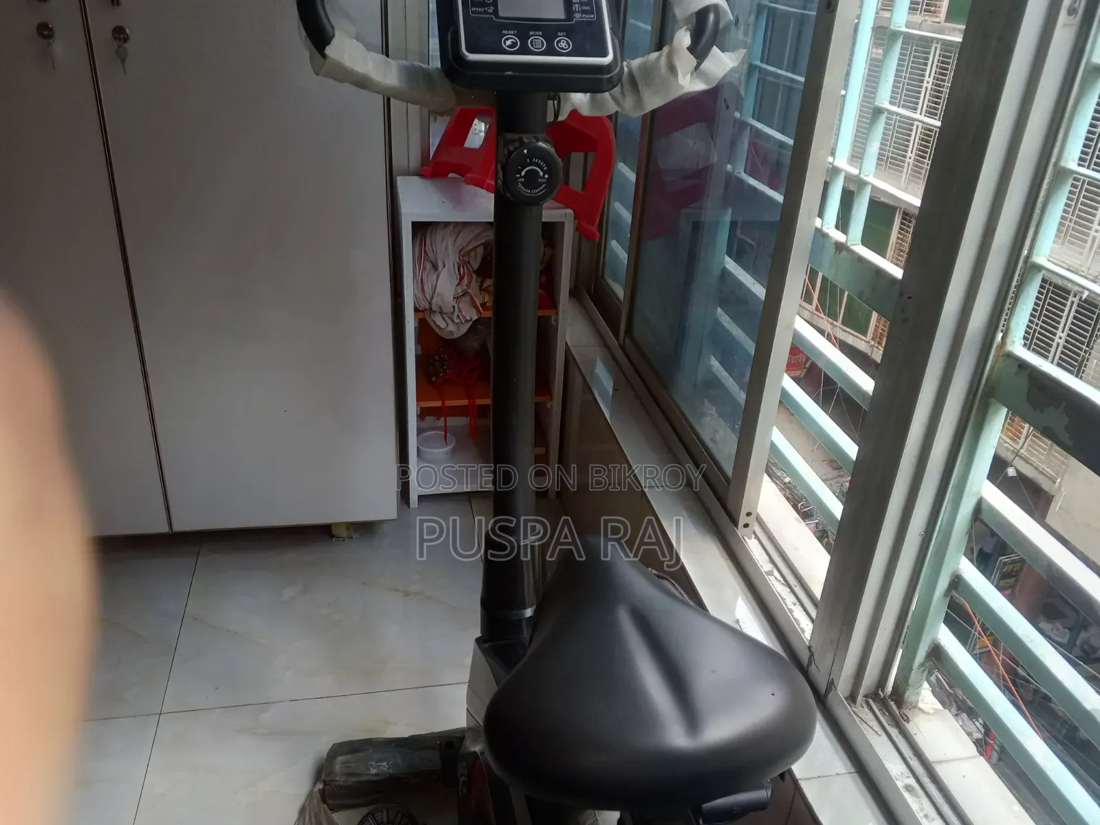 Galaxy Fitness Upright Exercise Bike (Used, Excellent Condition)