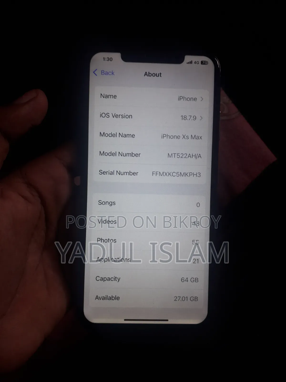 Apple iPhone XS Max 64 GB Rose Gold