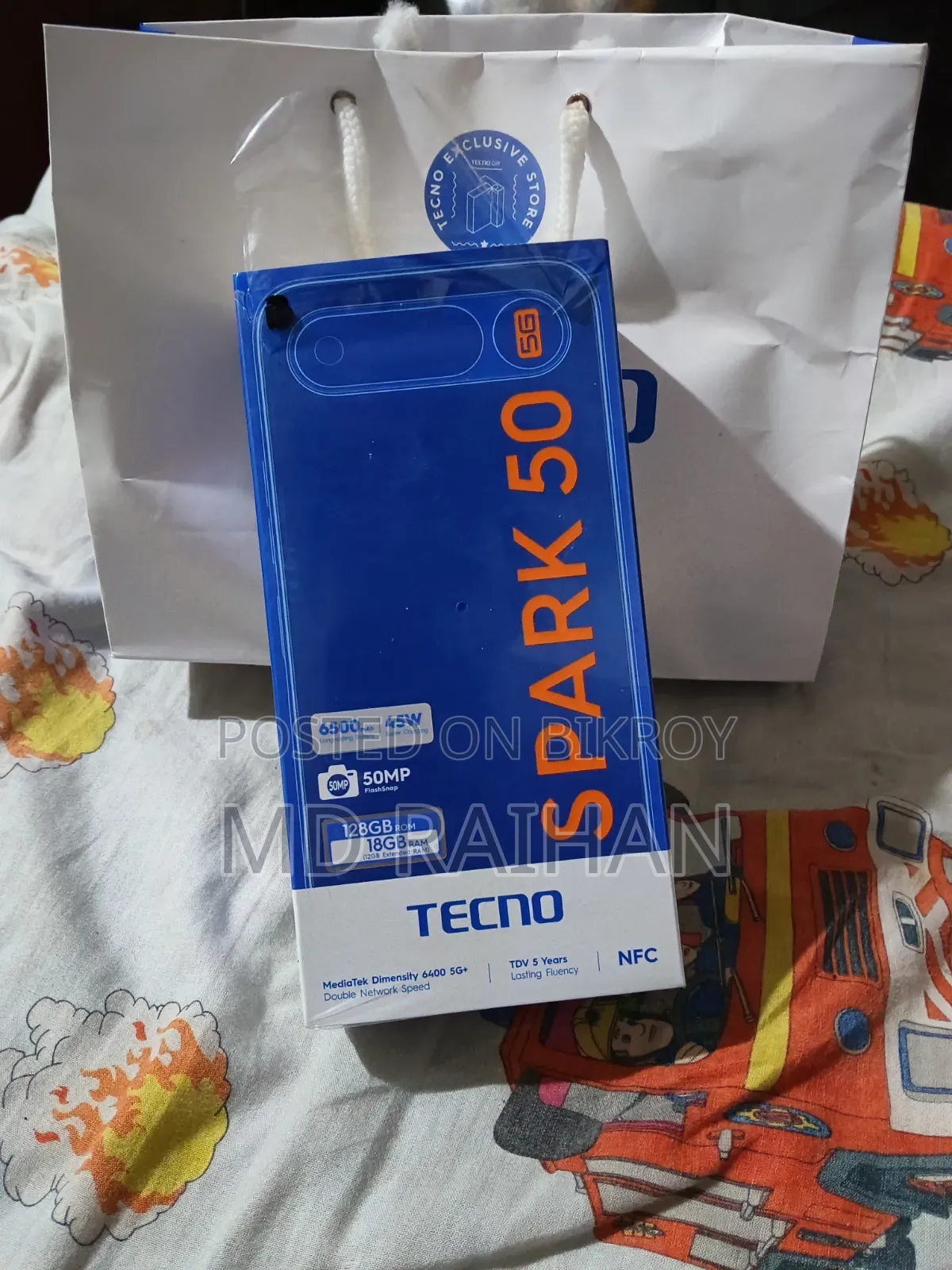 Tecno Spark 50 5G 128 GB Black