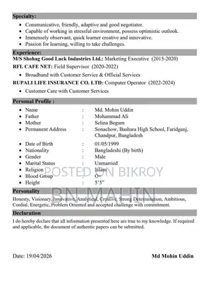 Male Executive for Visa Councilor Service