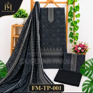 Premium Cotton Three-Piece | Attractive Design | Cash on Delivery