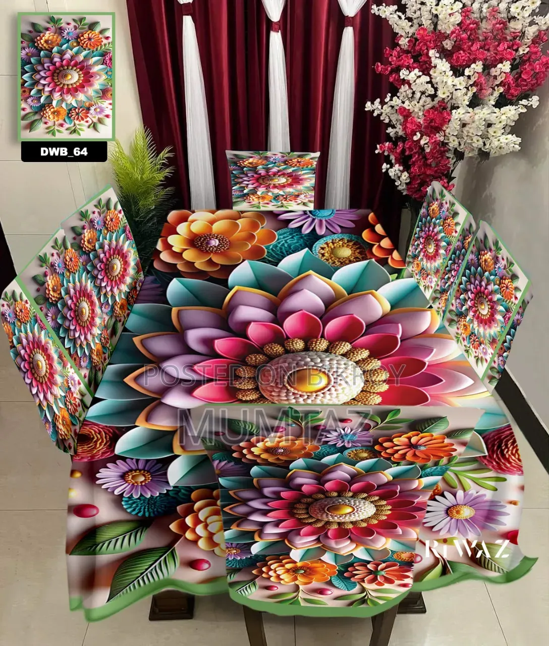 Original 3D Printed Dining Chair Table Cover