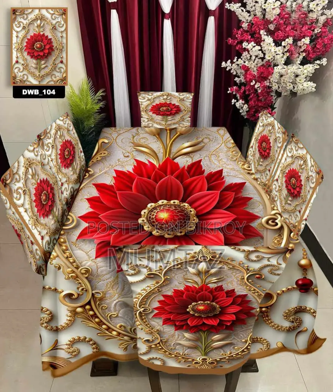 Original 3D Printed Dining Chair Table Cover