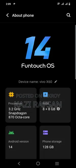 Vivo X60 128 GB Black
