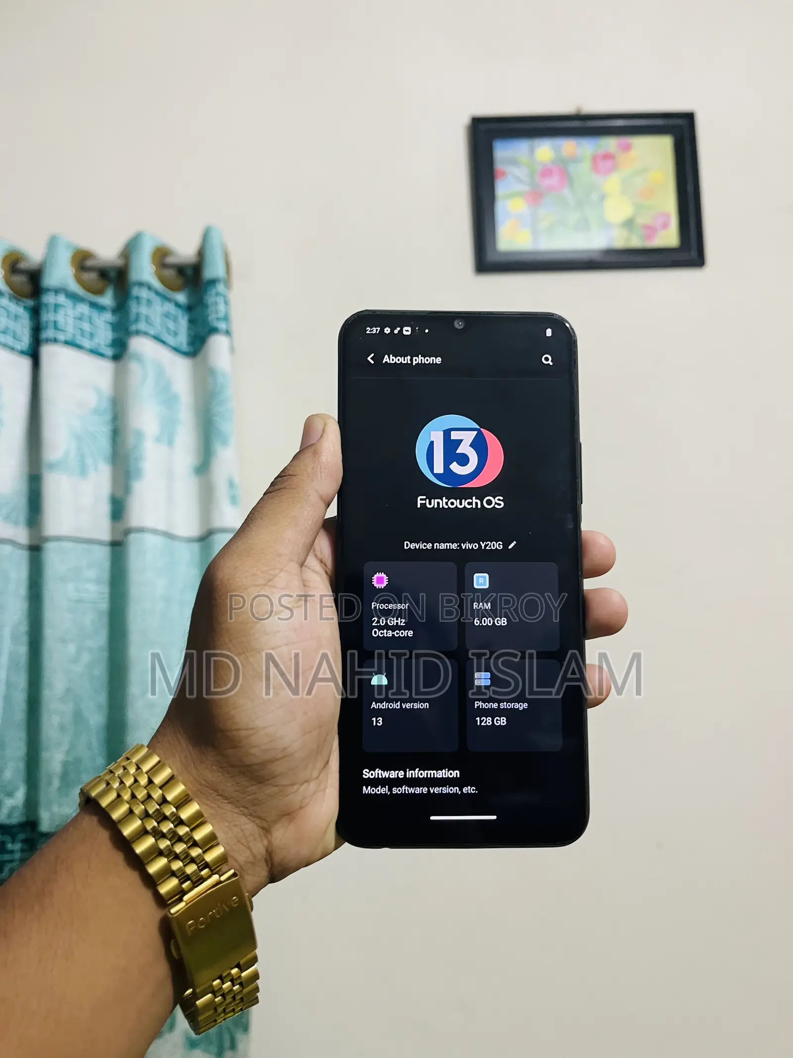 Vivo Y20G 128 GB Blue