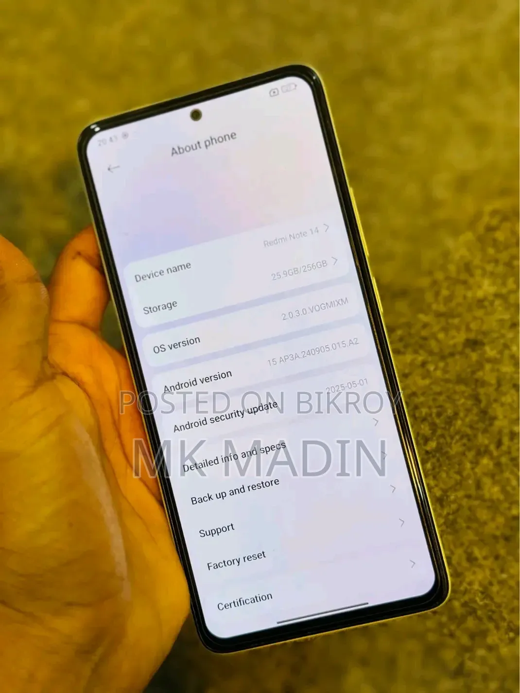 Xiaomi Redmi Note 14 5G 256 GB