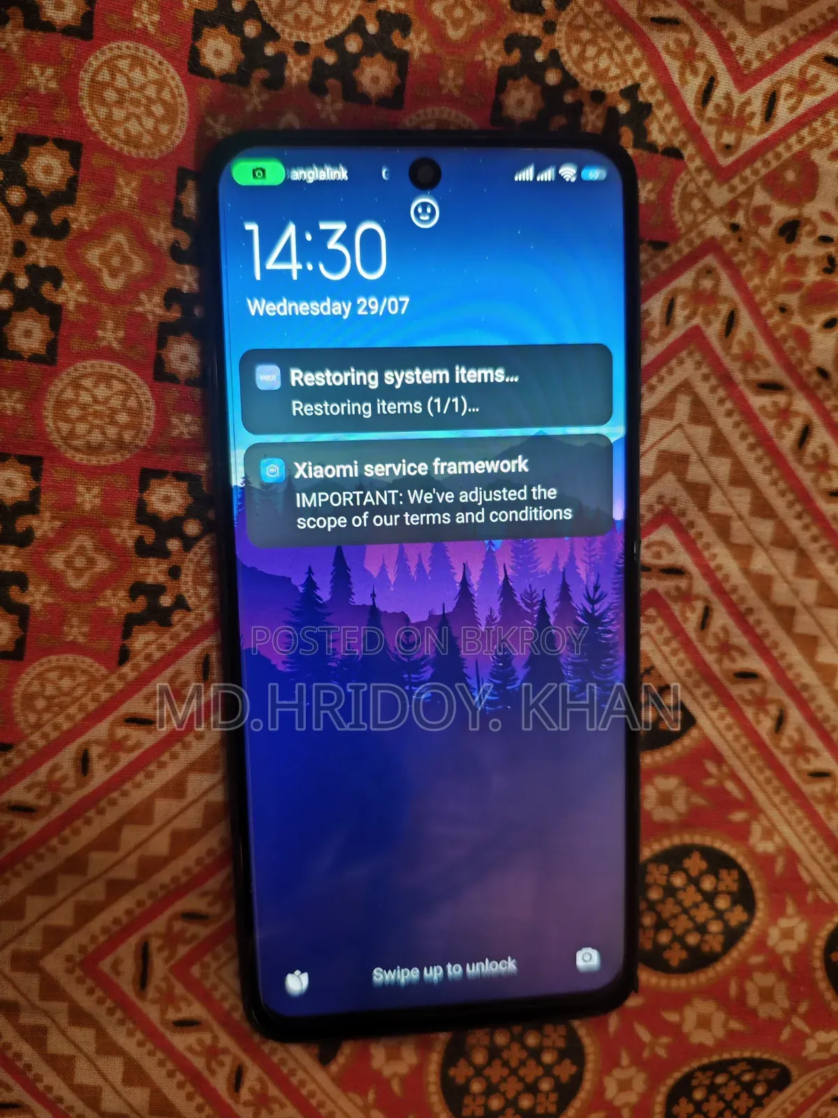 শাওমি রেডমি নোট ৯ প্রো ১২৮ জিবি নীল