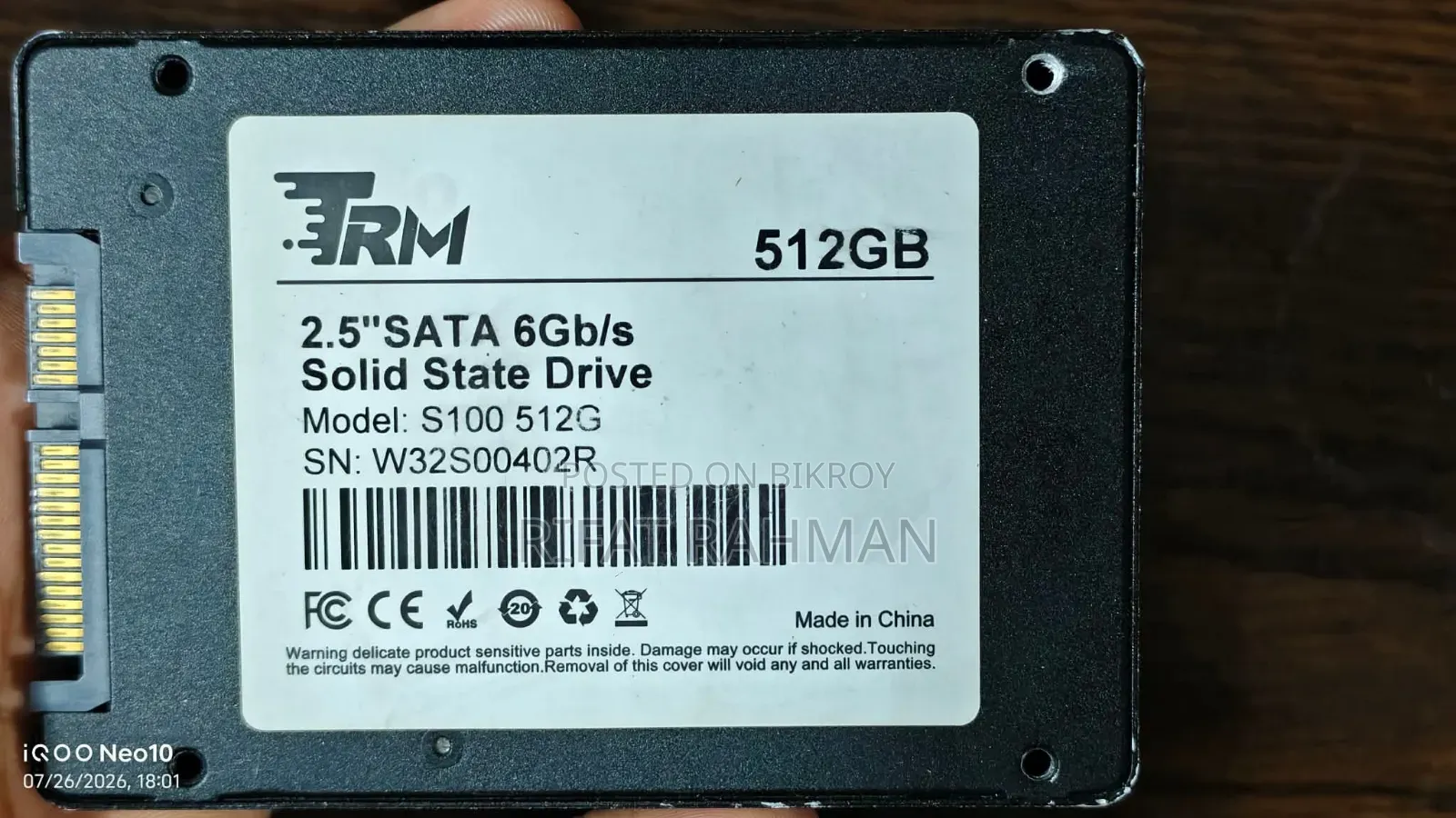 TRM 512 GB SATA SSD