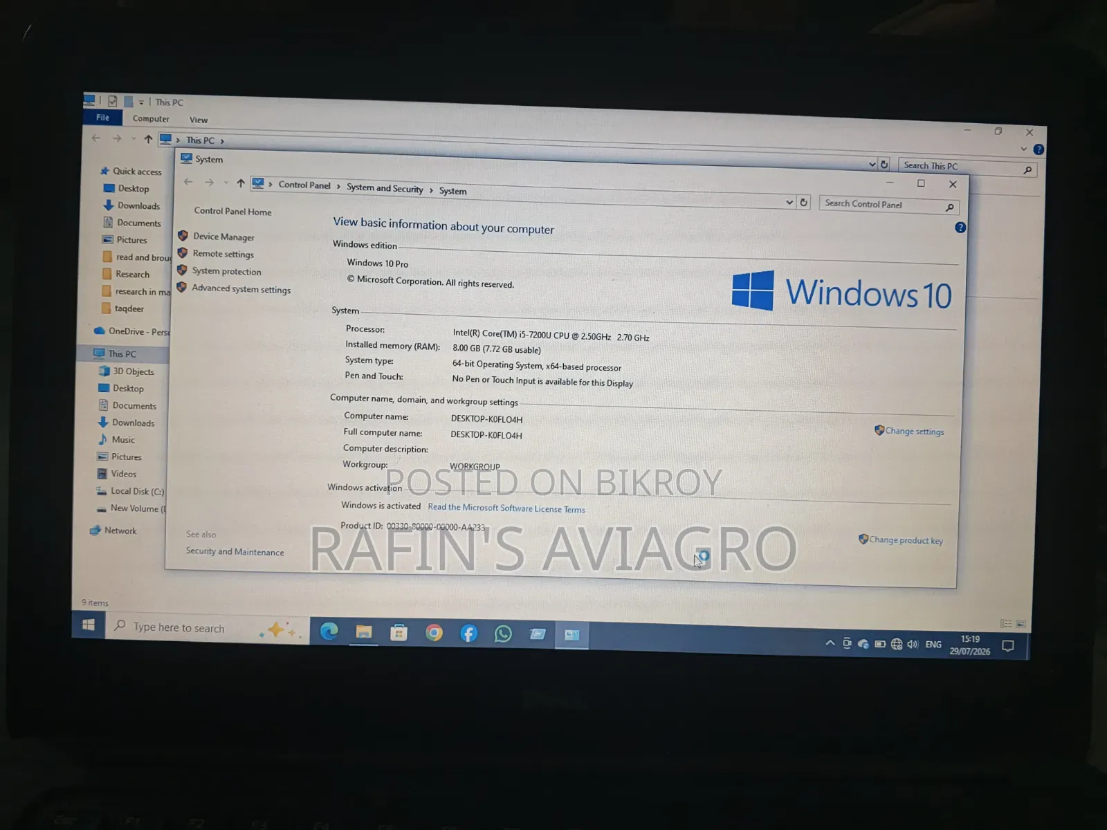 Laptop Dell Latitude 7490 8GB Intel Core I5 SSD 512GB