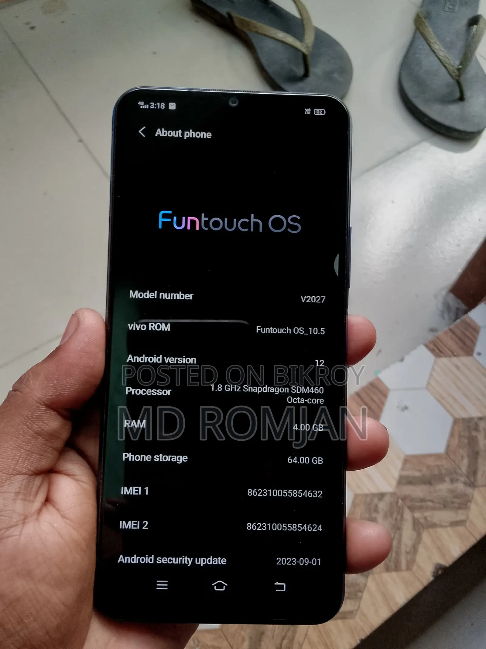 Vivo V20 128 GB Blue