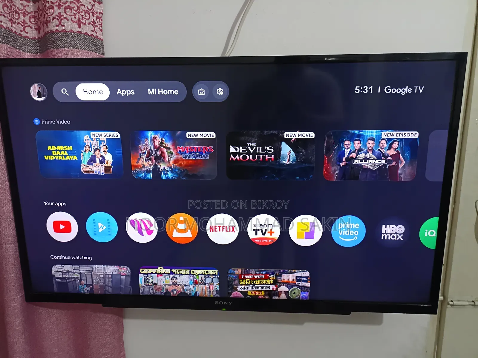 40 Inch Sony TV With Xiaomi TV Box S
