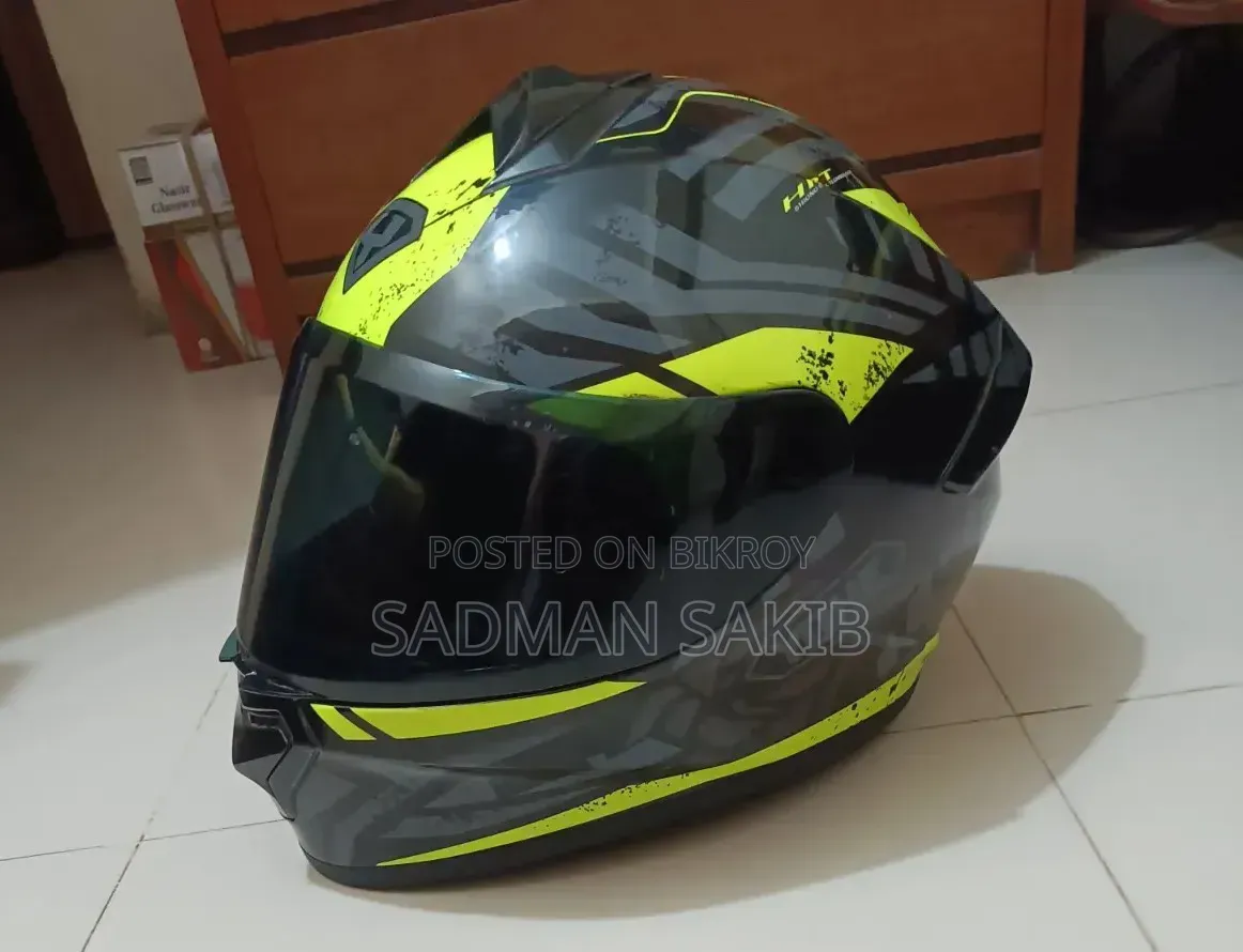 Helmet (YOHE 977 C Black Green Glossy)