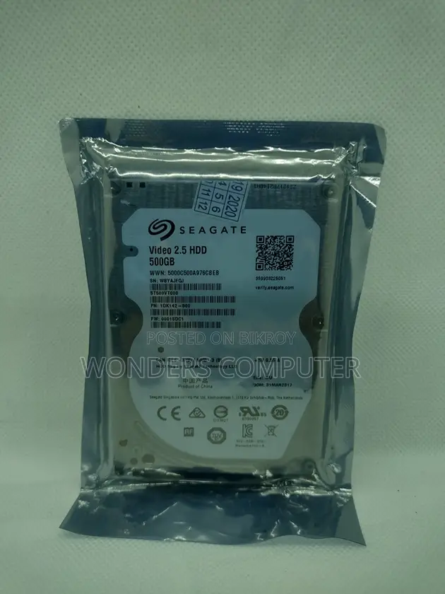 সিগেট ৫০০জিবি ল্যাপটপ হার্ড ডিস্ক ১ বছরের ওয়ারেন্টি