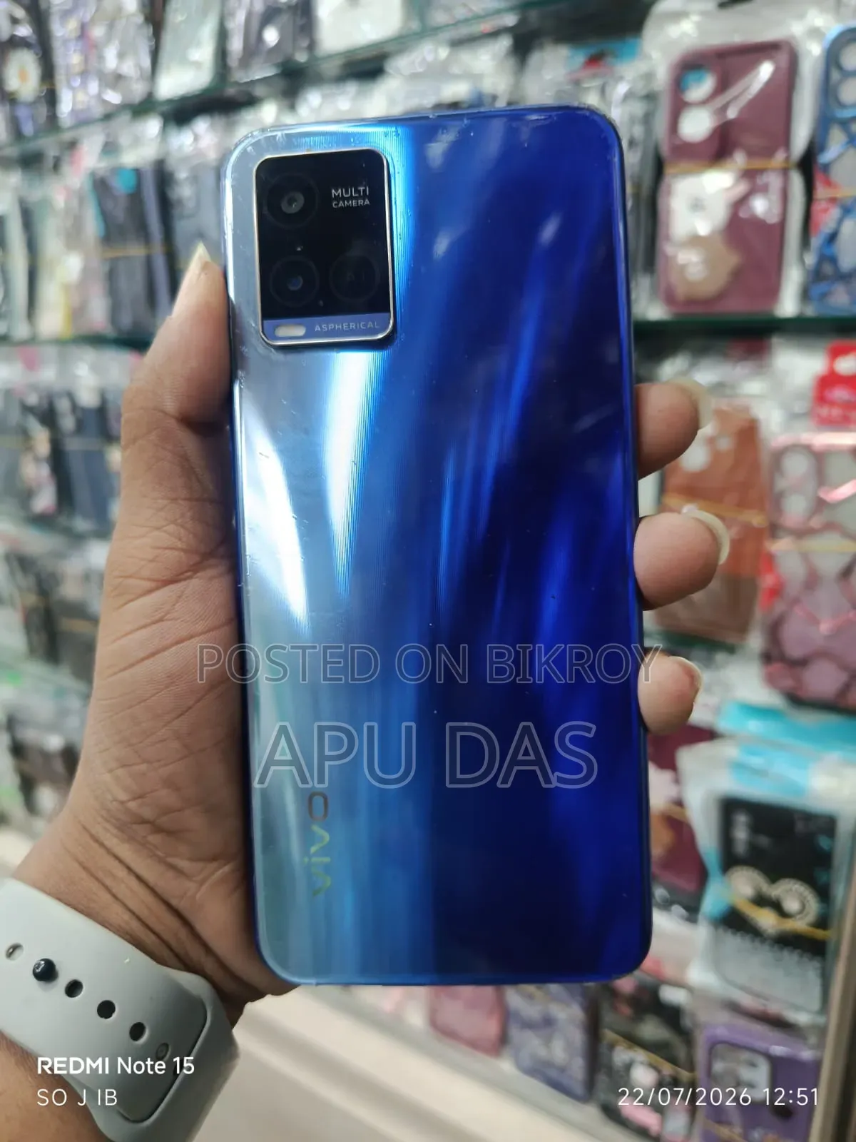 Vivo Y21 64 GB Blue