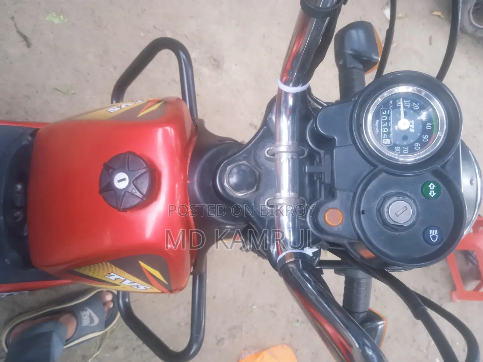 TVS XL 100 2021 Red