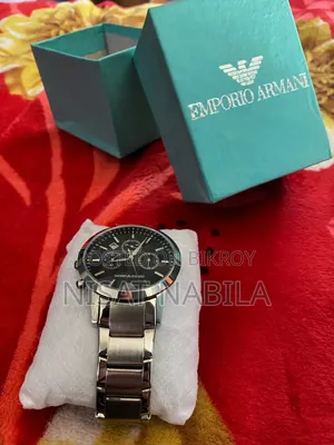এমপোরিও আরমানি রেনাতো ক্রোনোগ্রাফ সিলভার ব্ল্যাক