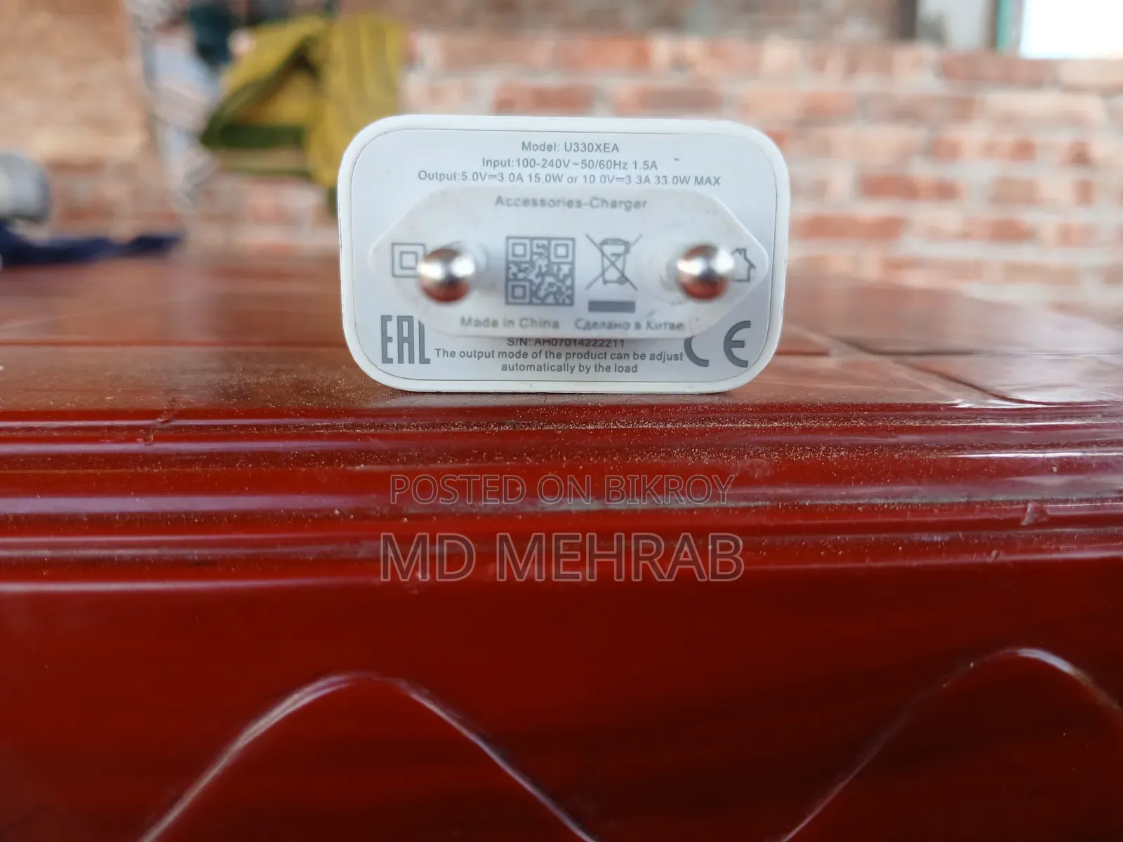 Infinix 33w Fast Charger (Original) - Model UX330XEA