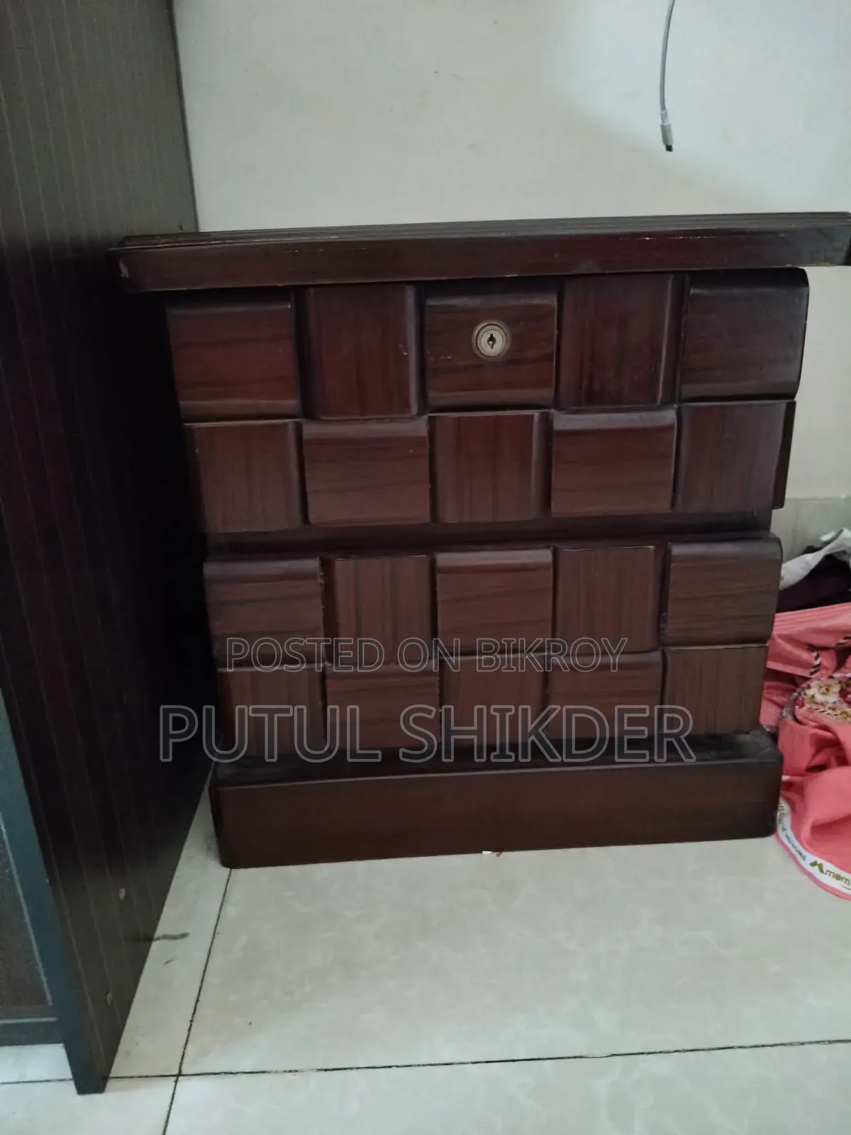 Urgent Sell for Bed With Mattress and Tosok and Side Table