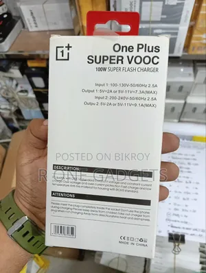One Plus 100 Watt Supervooc Original Charger