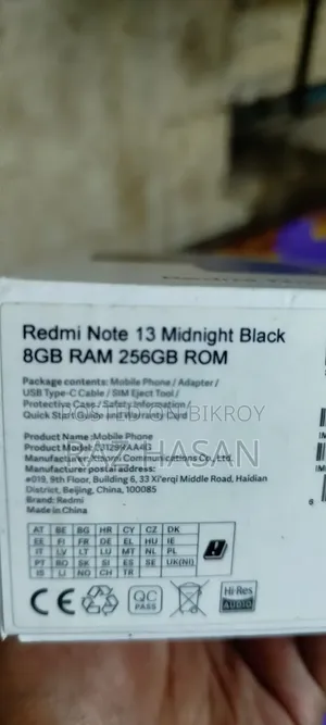Xiaomi Redmi Note 13 256 GB Black