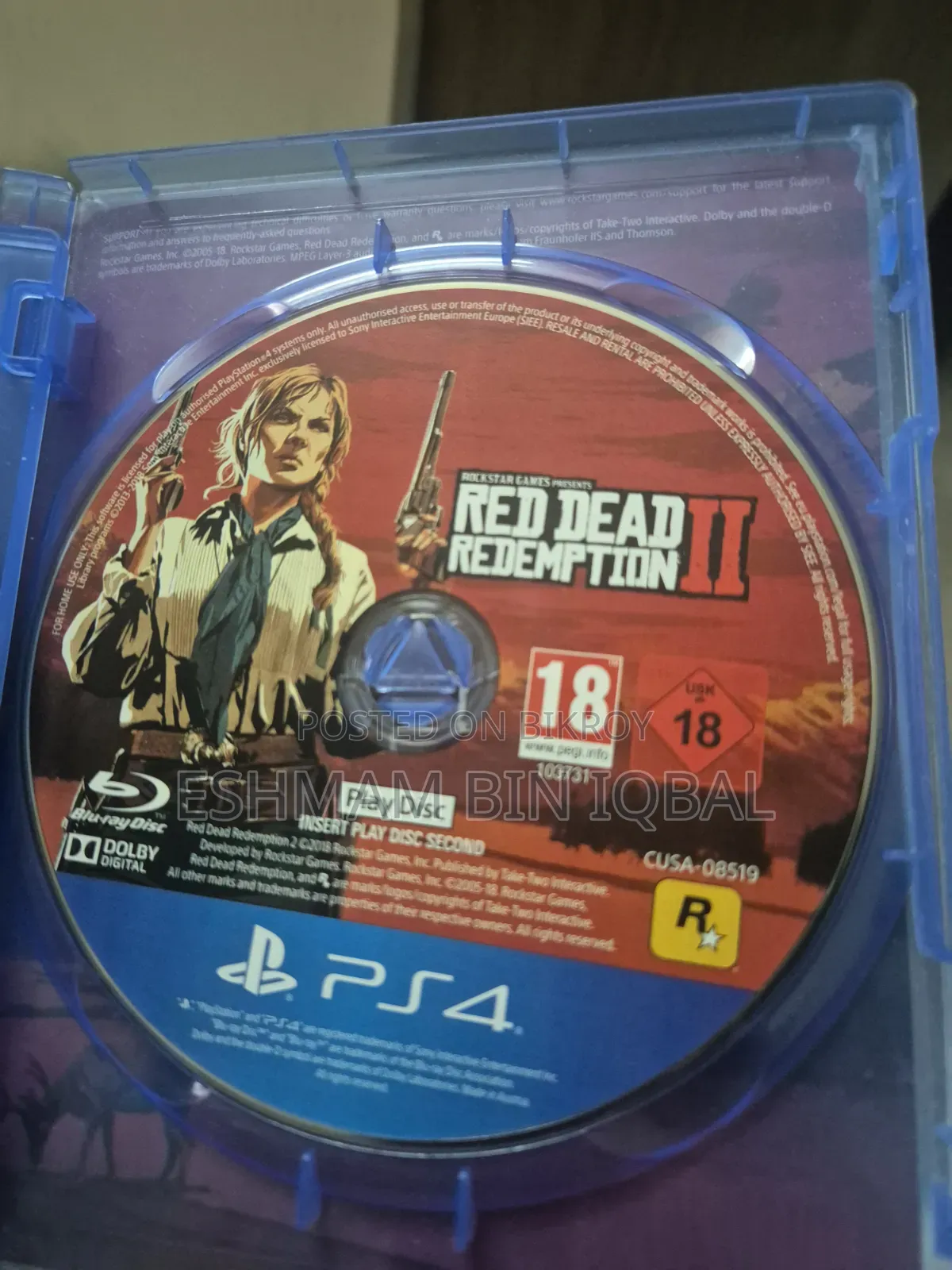 RDR2 PS4 CD