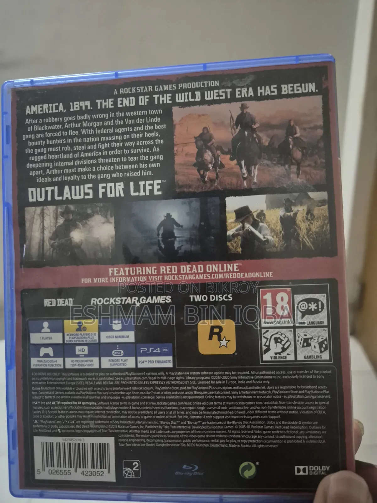 RDR2 PS4 CD