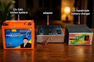 12v 5Ah Battery, Handmade Charger New Condition & Adapter