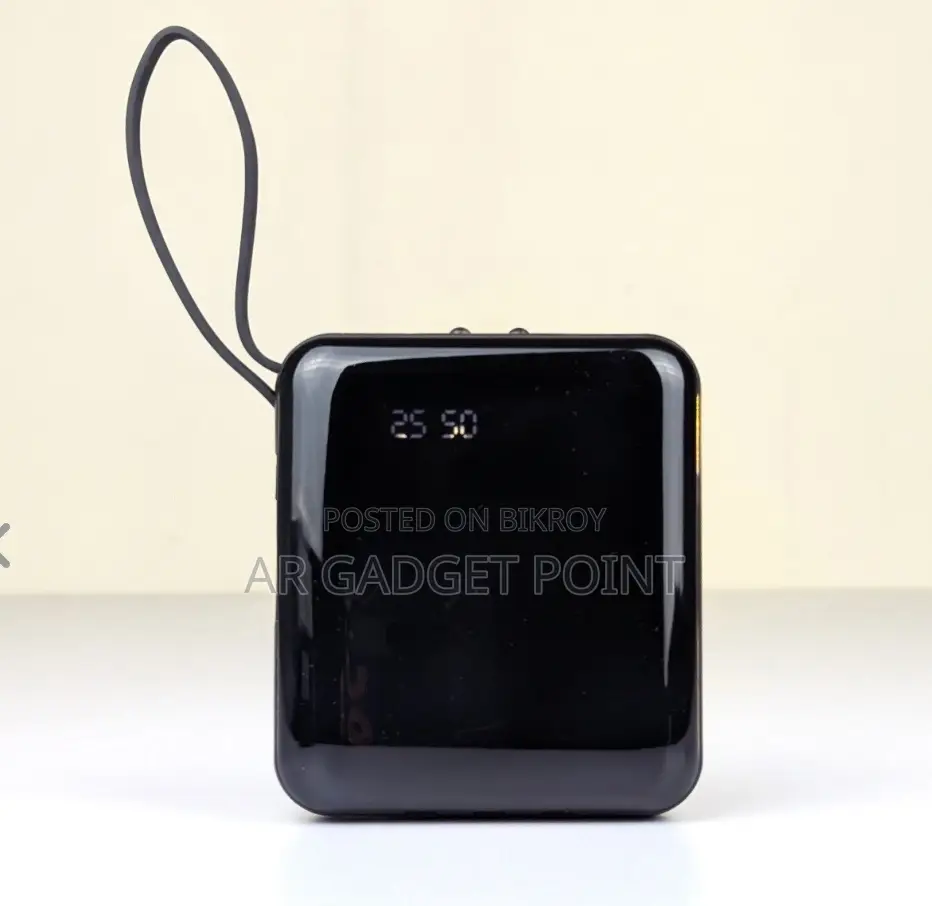 স্মার্ট ফাস্ট চার্জ পাওয়ার ব্যাংক (10000mAh, মাল্টি ক্যাবল বিল্ট-ইন)
