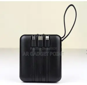 স্মার্ট ফাস্ট চার্জ পাওয়ার ব্যাংক (10000mAh, মাল্টি ক্যাবল বিল্ট-ইন)