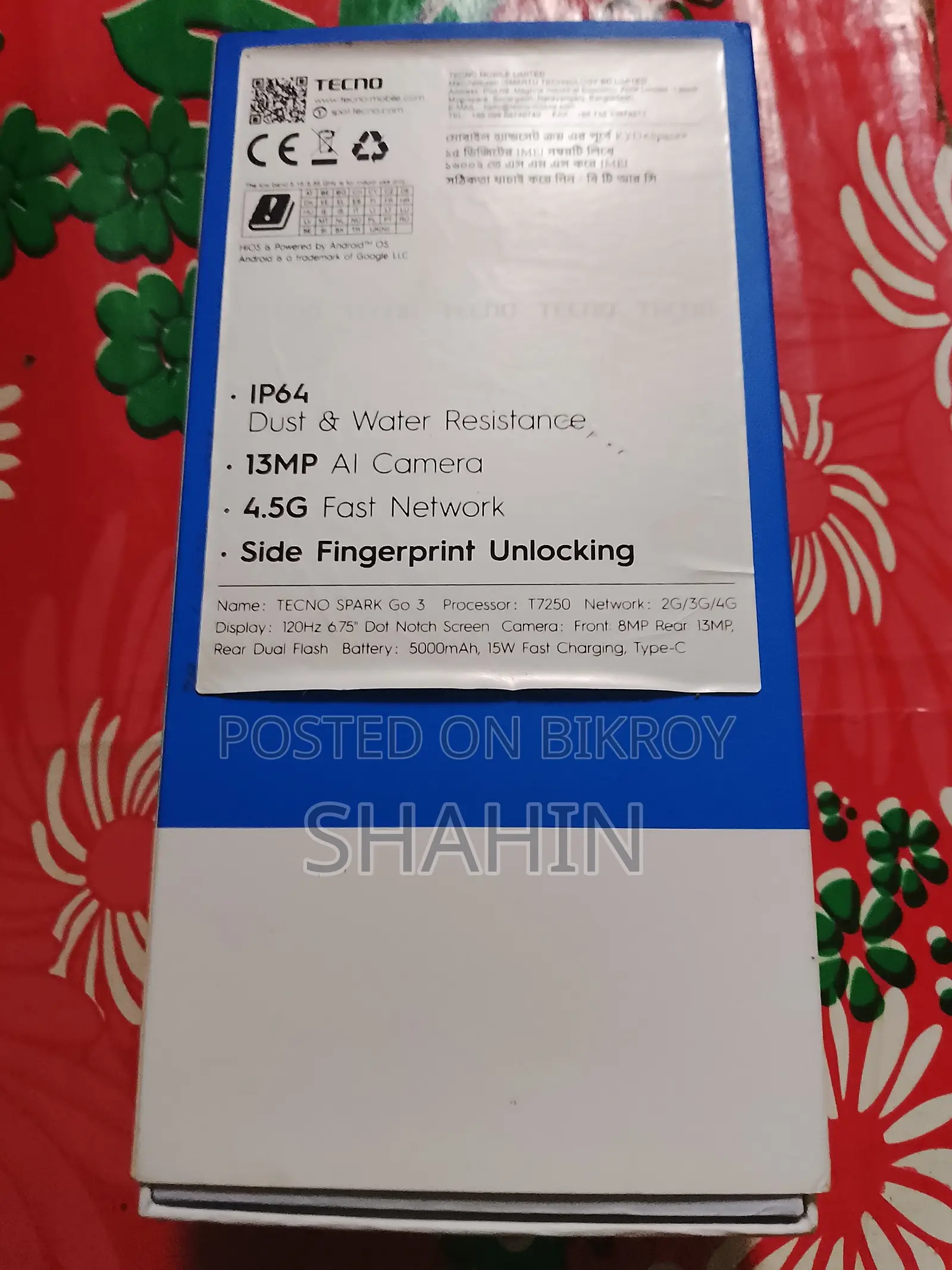 Tecno Spark Go 3 64 GB Black