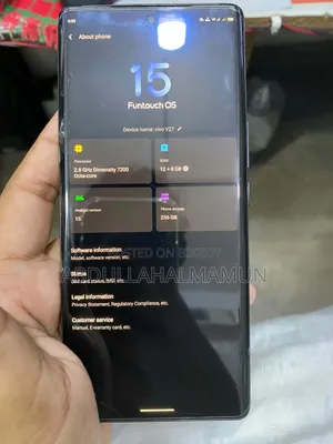 ভিভো ভি২৭ ২৫৬ জিবি ব্ল্যাক