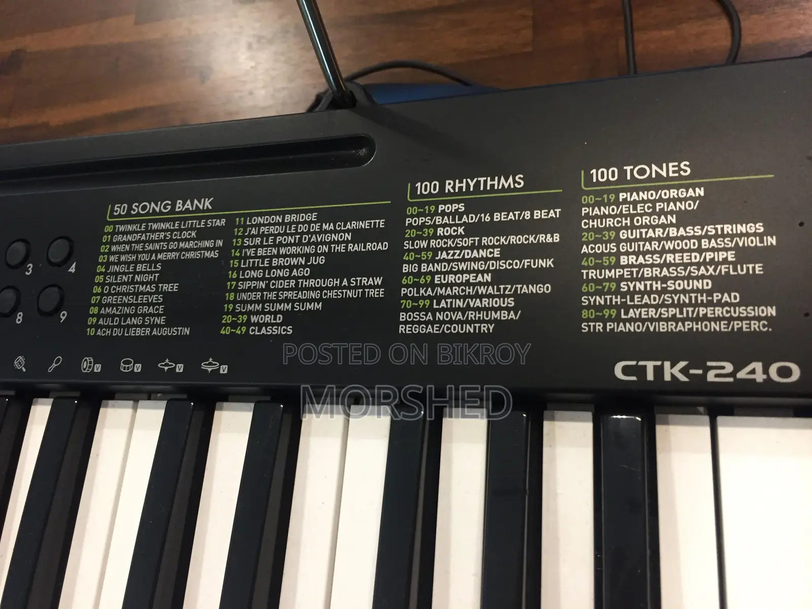 Casio CTK-240 Musical Keyboard (49 Keys) With Adapter