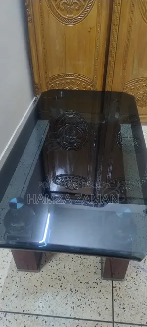 Black Glass Table