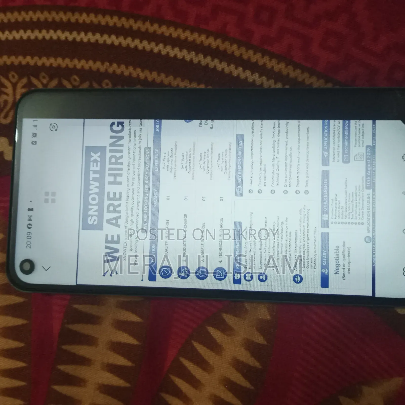 Mobile phone for sale Samsung M40