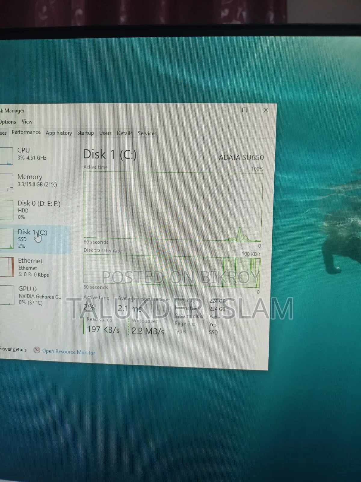 Desktop Computer 16GB Intel Core i7 HDD+SSD 3T
