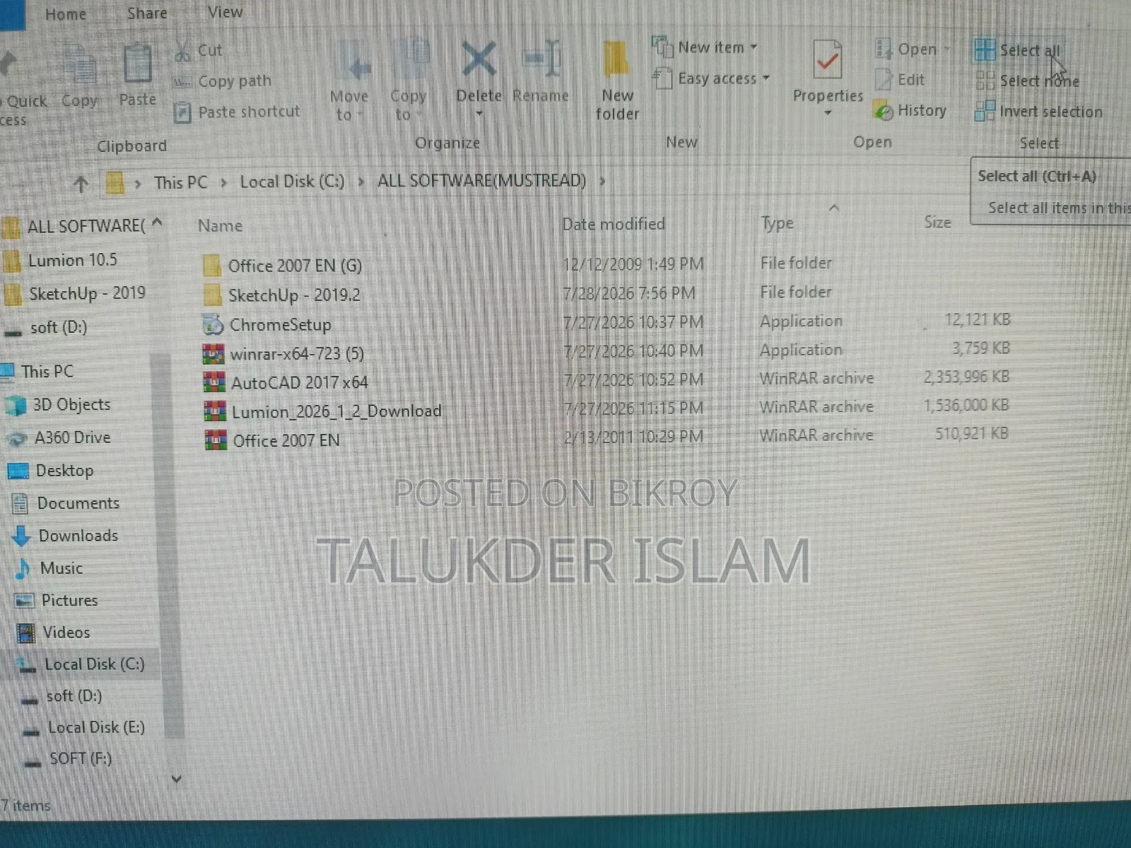 Desktop Computer 16GB Intel Core i7 HDD+SSD 3T