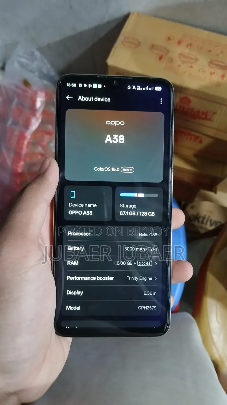 Oppo A38 128 GB Rose Gold