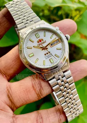 Gorgeous ORIENT Sunburst Gray Automatic Watch