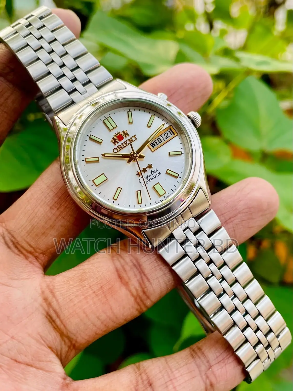 Gorgeous ORIENT Sunburst Gray Automatic Watch
