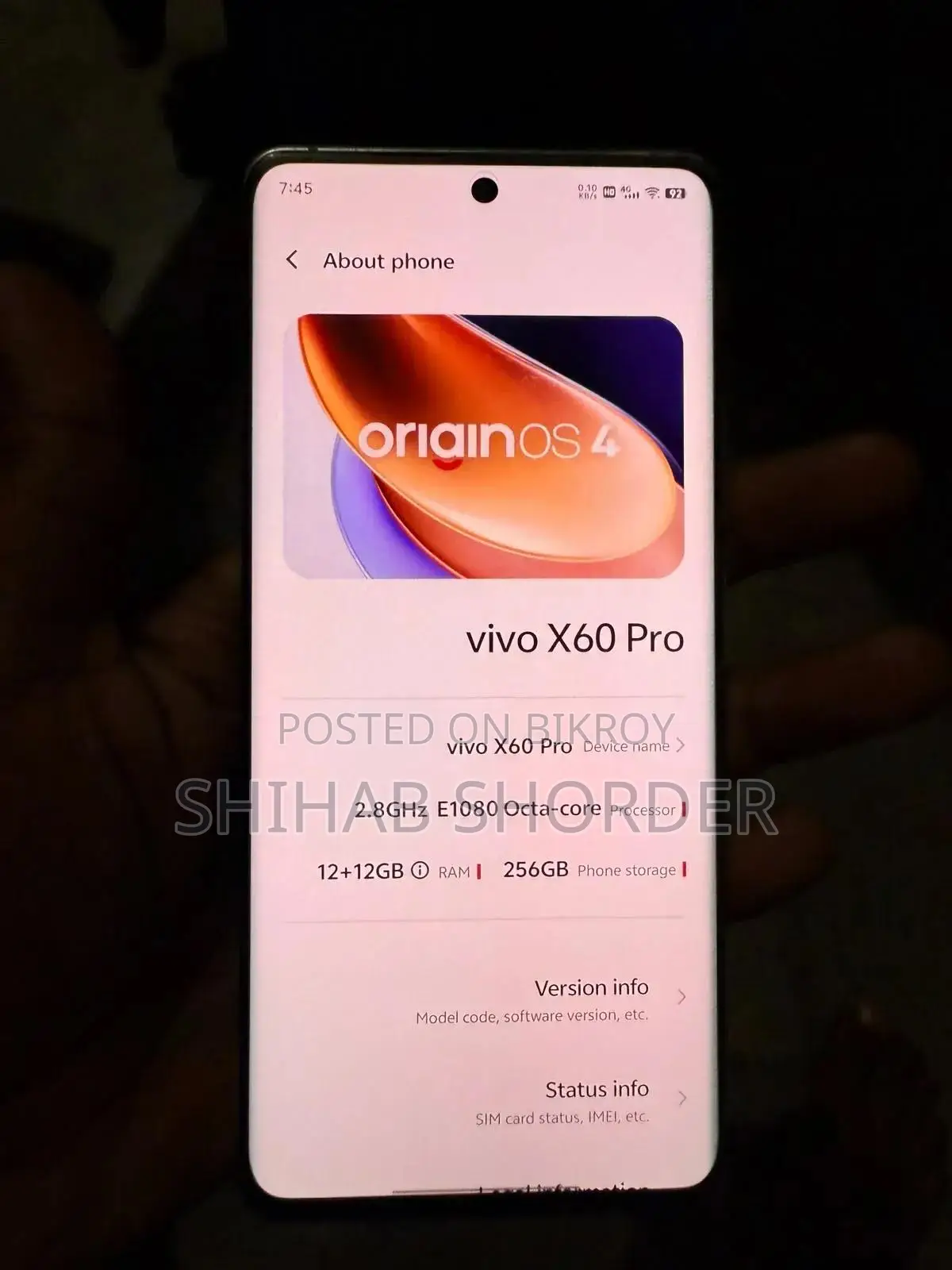 New Vivo X60 Pro 256 GB Silver