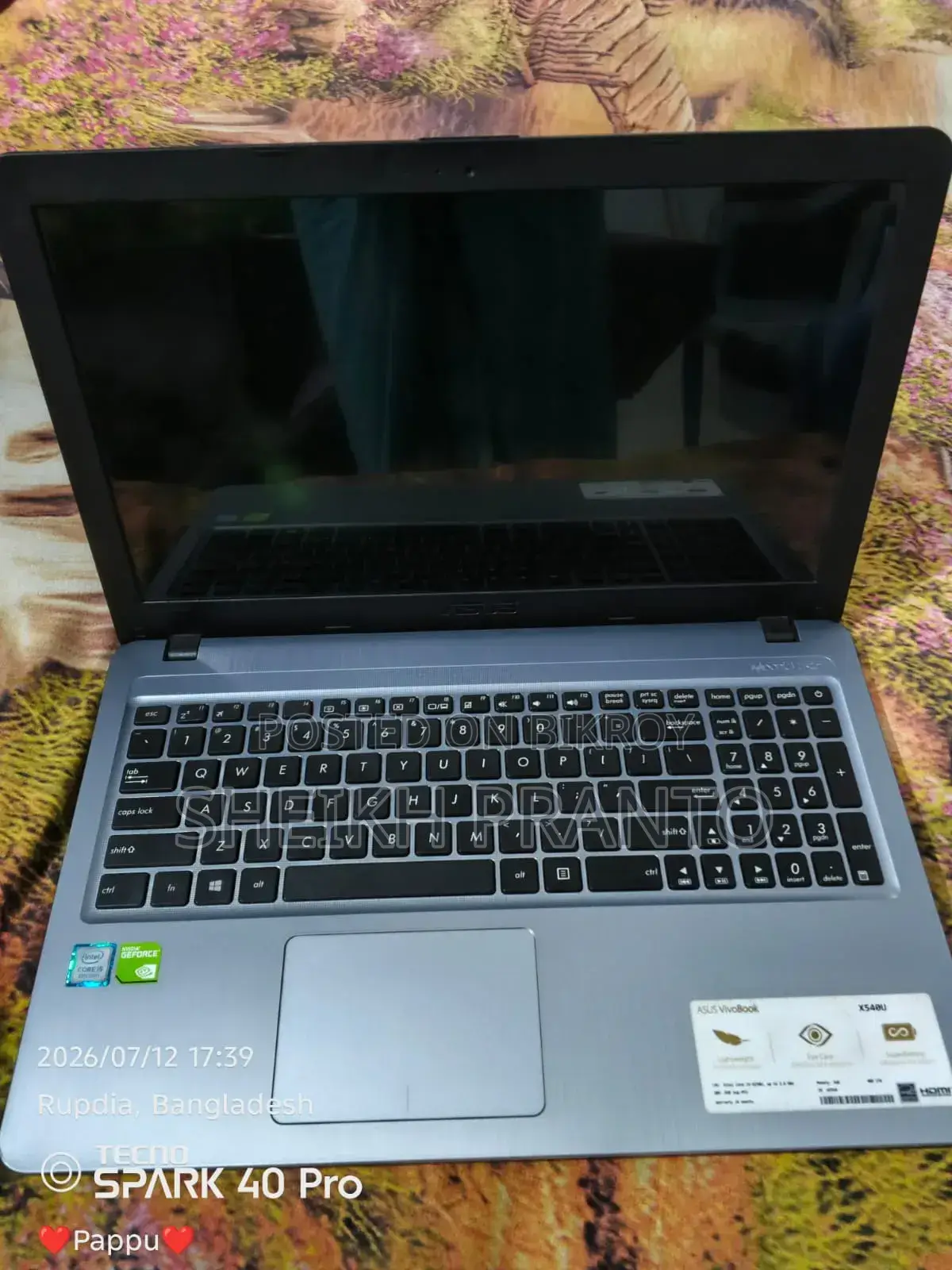 New Laptop ASUS Vivobook 16 4GB Intel Core i5 128GB SSD