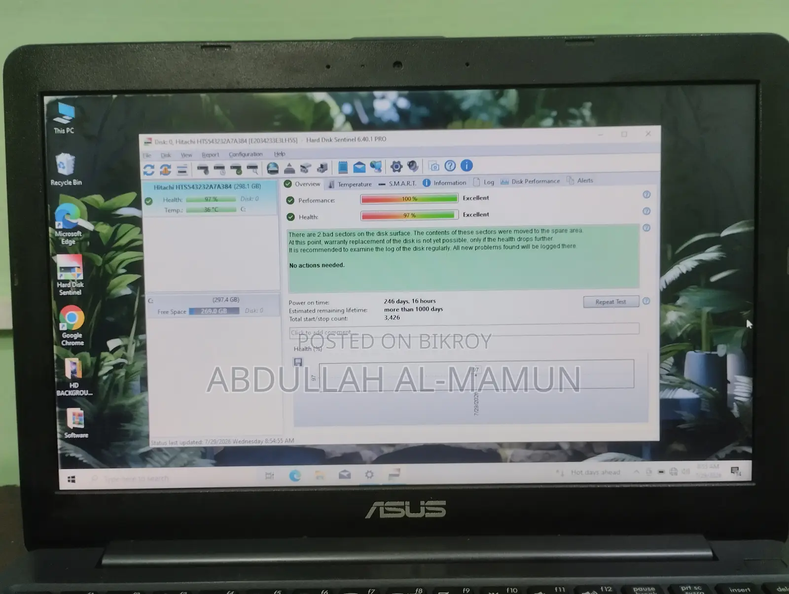 Laptop Asus E203NAH 4GB Intel Celeron HDD 320GB