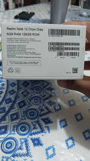 Xiaomi Redmi Note 12 128 GB Black
