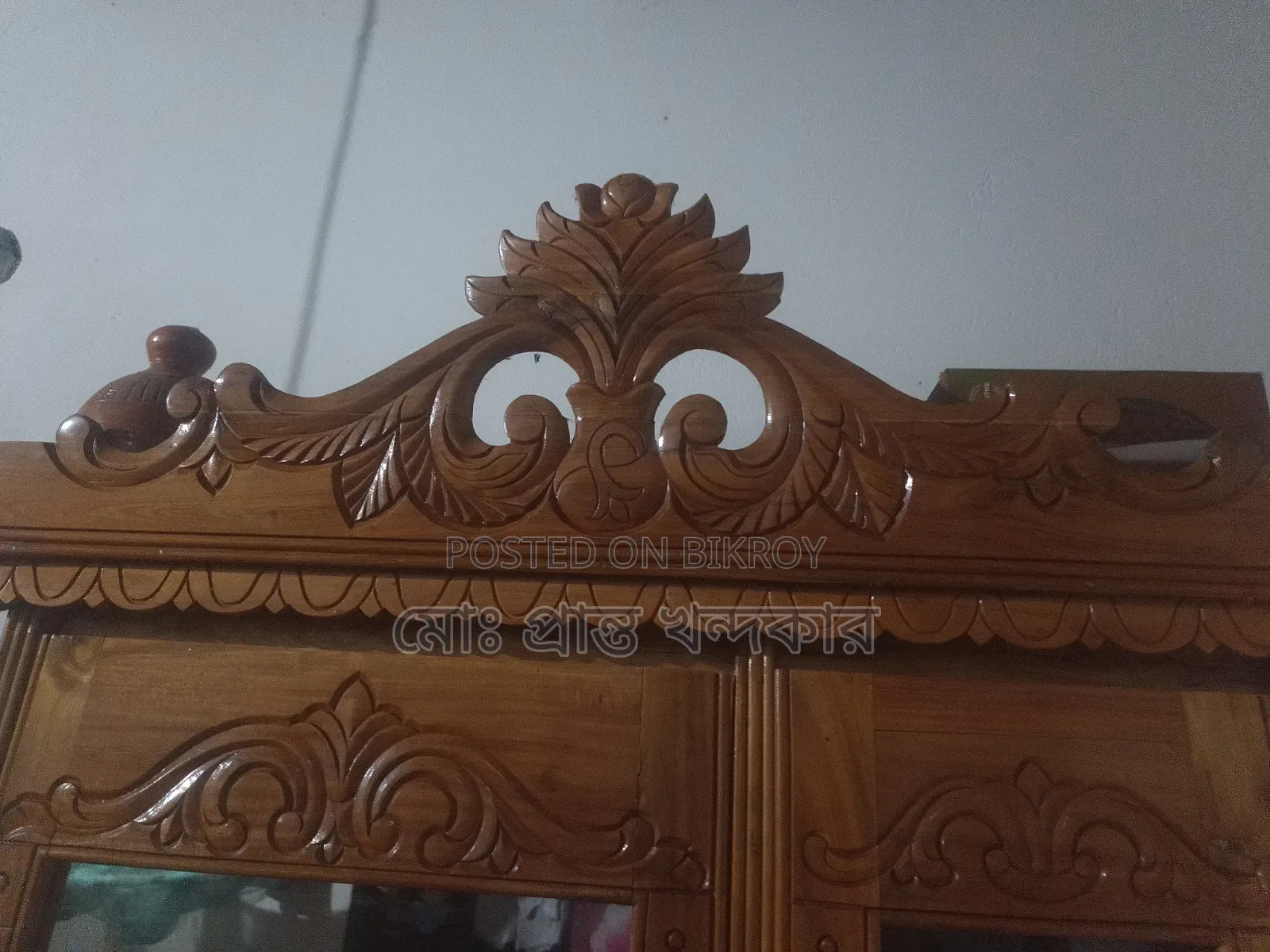 An Acacia Wood Dressing Table