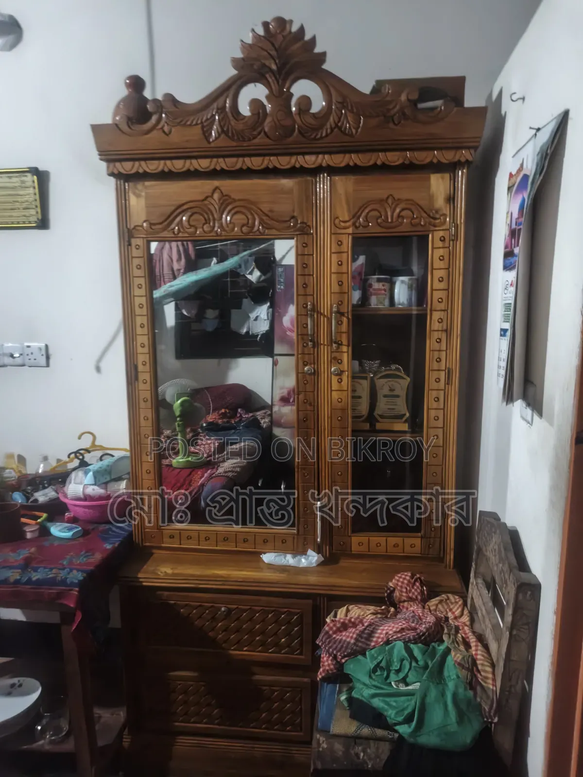 An Acacia Wood Dressing Table